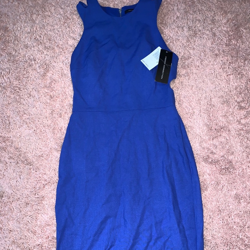 french connection blue dress
